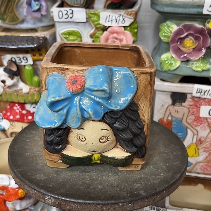 粗陶材质多肉花盆