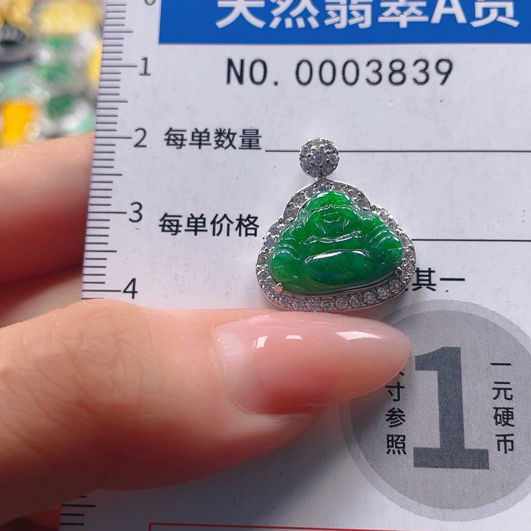 翡翠未镶嵌吊坠(不含链)