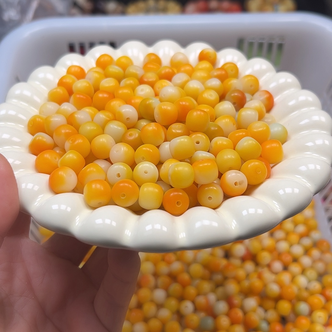 手串菩提根/象牙果卡10落日余晖桶120颗