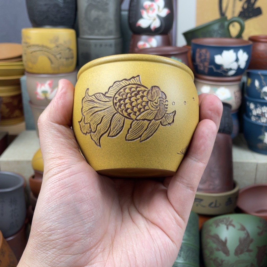 紫砂茶杯紫砂茶杯