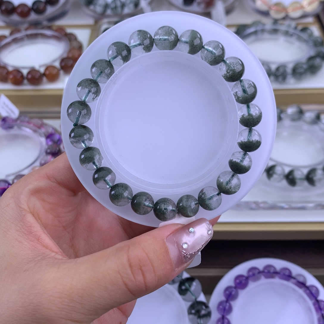 水晶手链未镶嵌薇****了绿幽灵