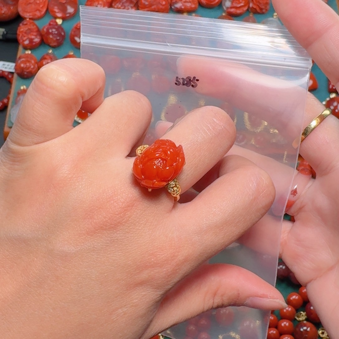 南红玛瑙南红银S925镶嵌