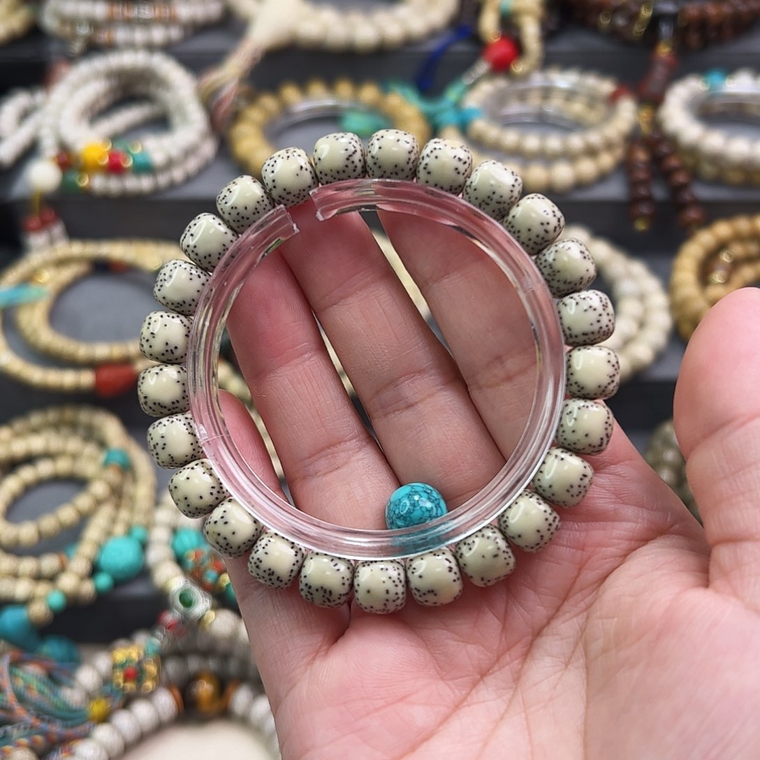 四***.星月菩提手串星月菩提手串骨瓷白