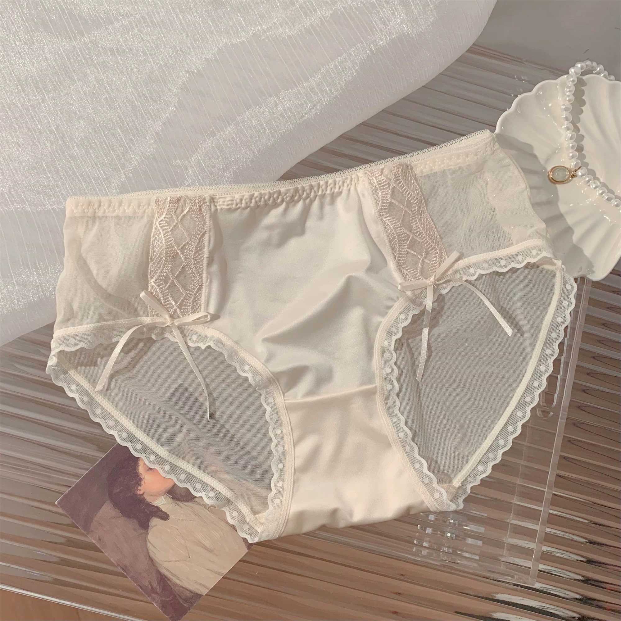 外贸尾单女士三角内裤包臀透气高腰直播间挑选4条