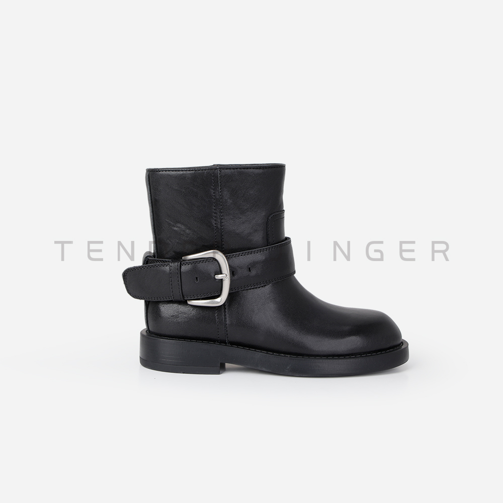Tender Jinger｜线下专供 金属扣圆头马丁靴 M251031