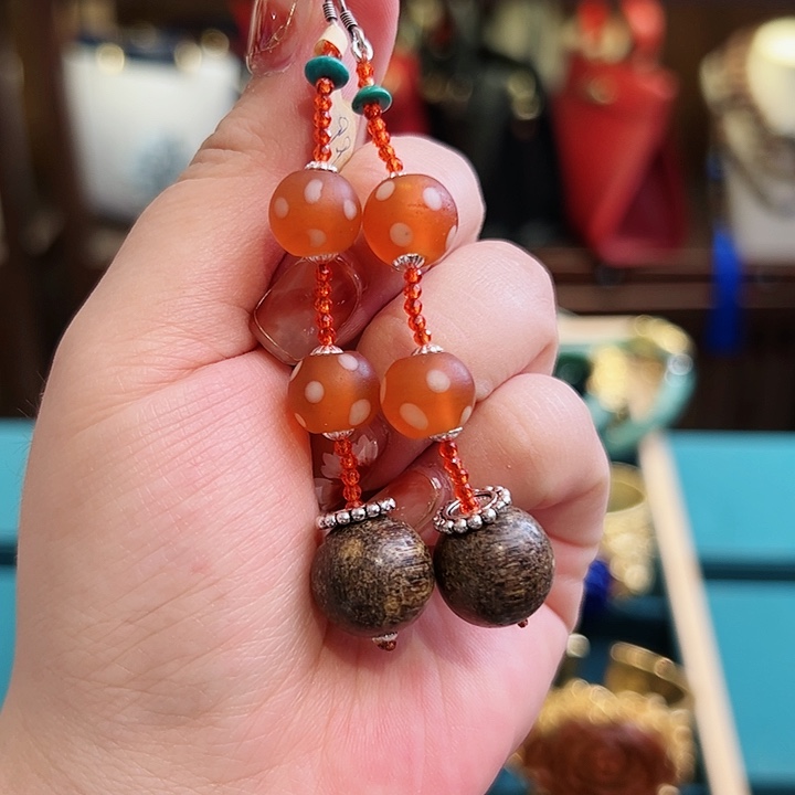 玛瑙颈饰未镶嵌古风