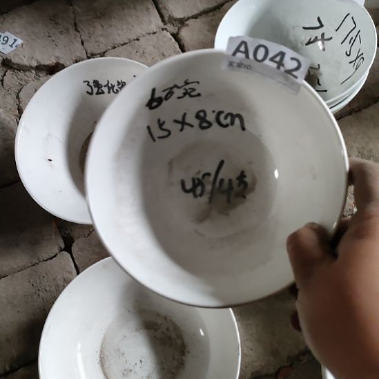 陶瓷梅*青6寸口径15x8~10支强化瓷