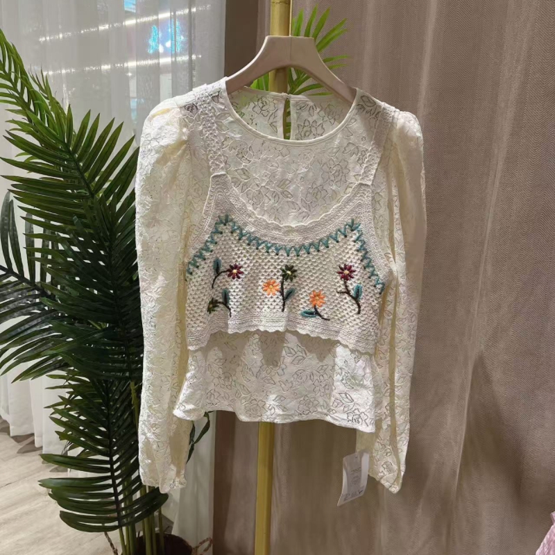 新品蕾丝俩件套7163