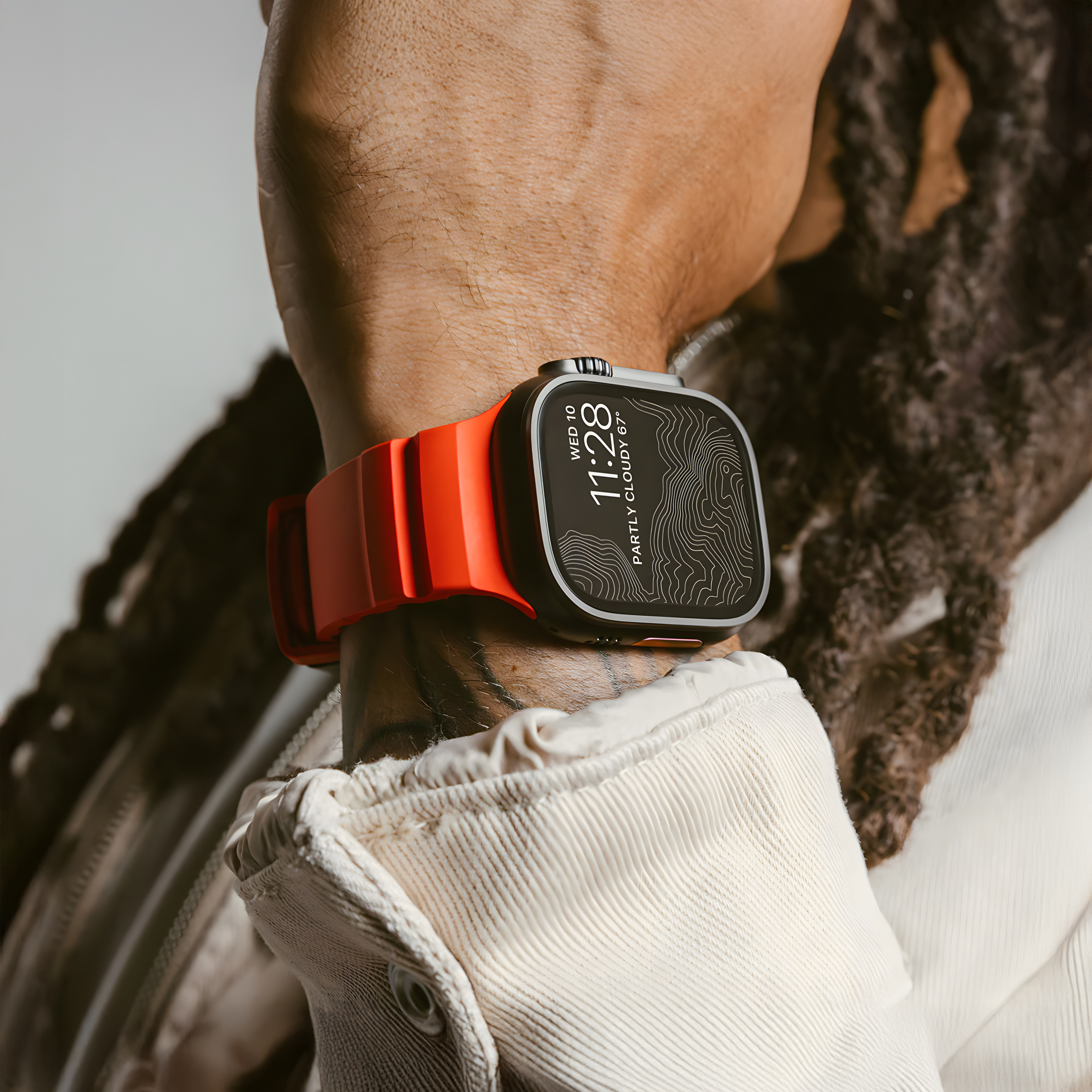 ERFG适用AppleWatch ultra3表带S11苹果iwatch硅胶S10高级感9运动