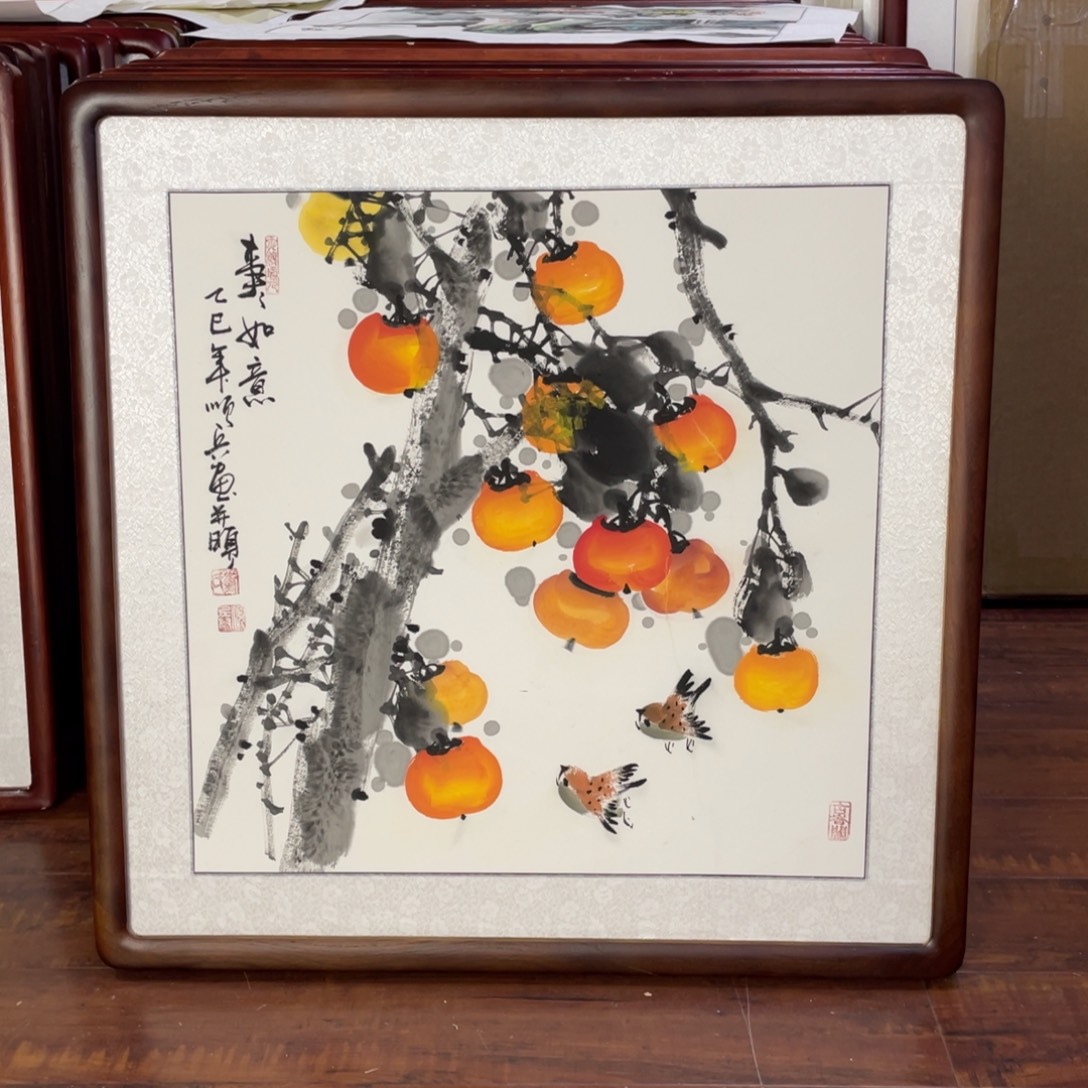 国画带框尺寸63*63厘米