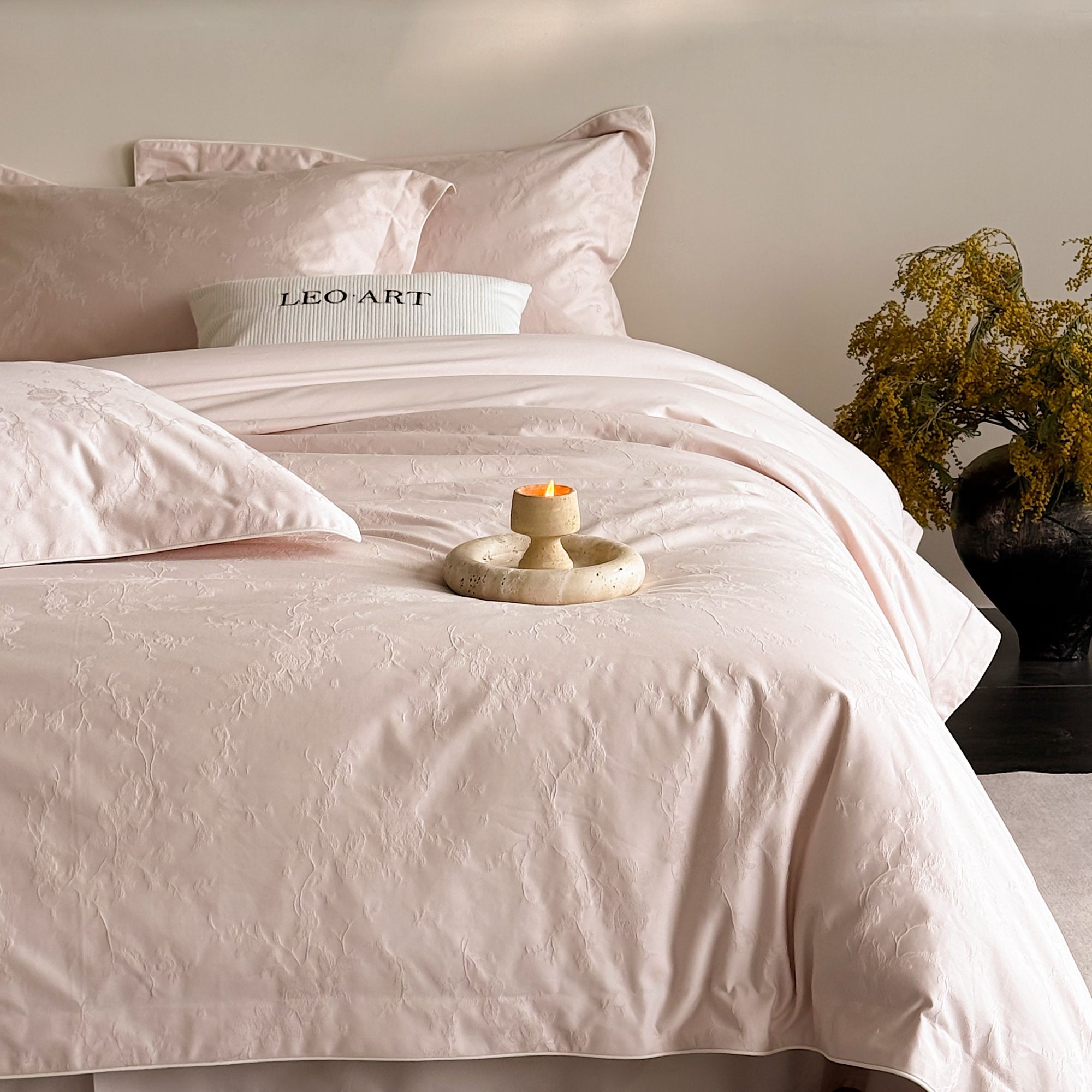 巷子戏法A类100S全棉色织提花床上四件套纯棉床单笠被套过冬床品