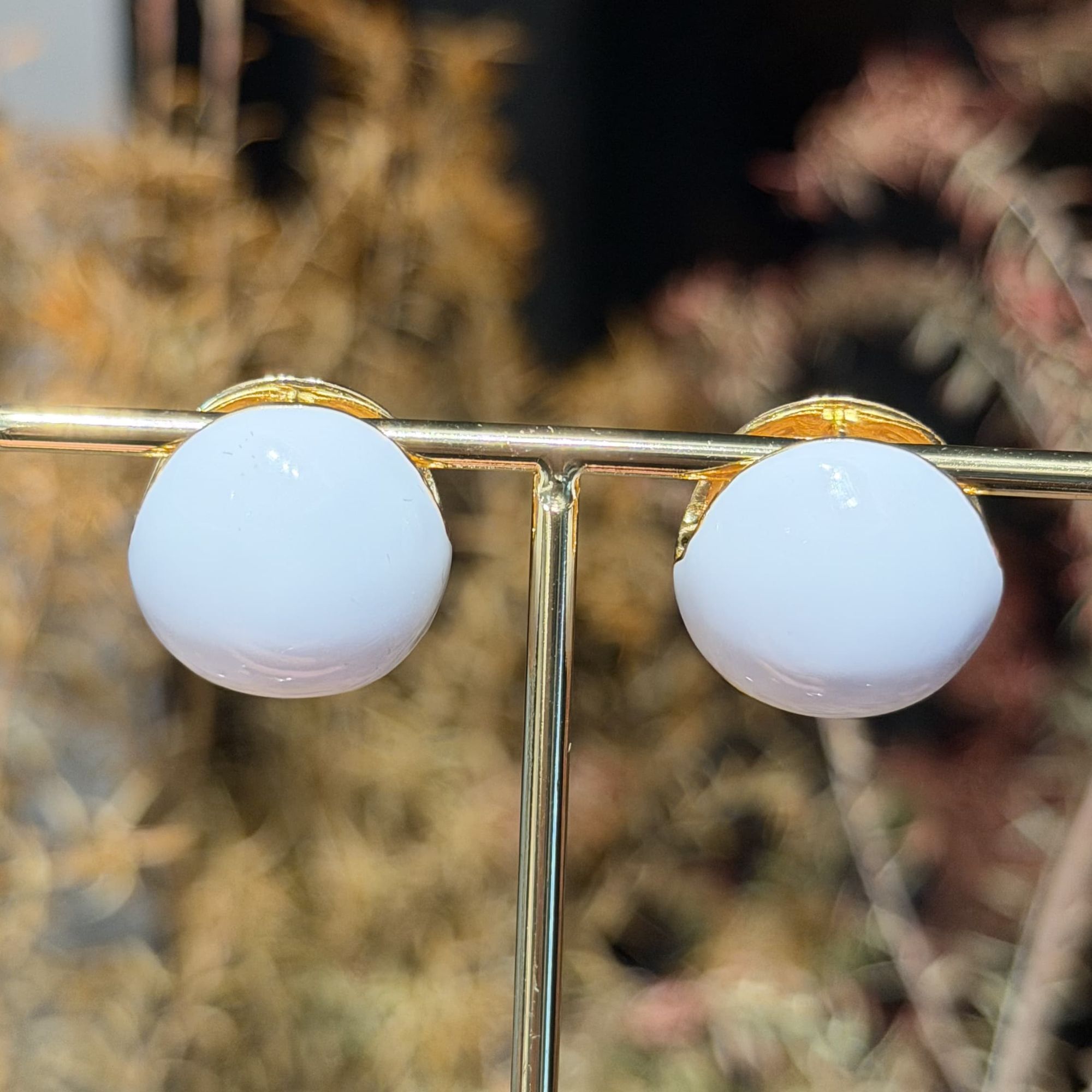 铜合金珐琅耳饰  简约时尚百搭糖果色耳饰