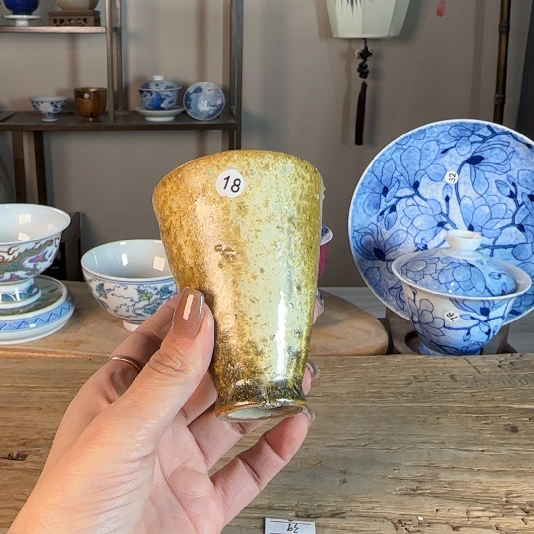 杯景德镇陶瓷柴烧多人