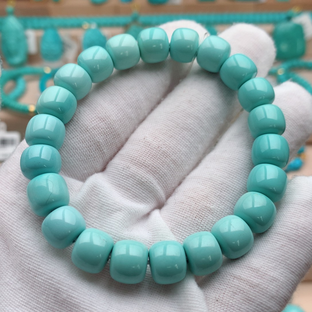 绿松石未镶嵌珠宝奇石9.5mm