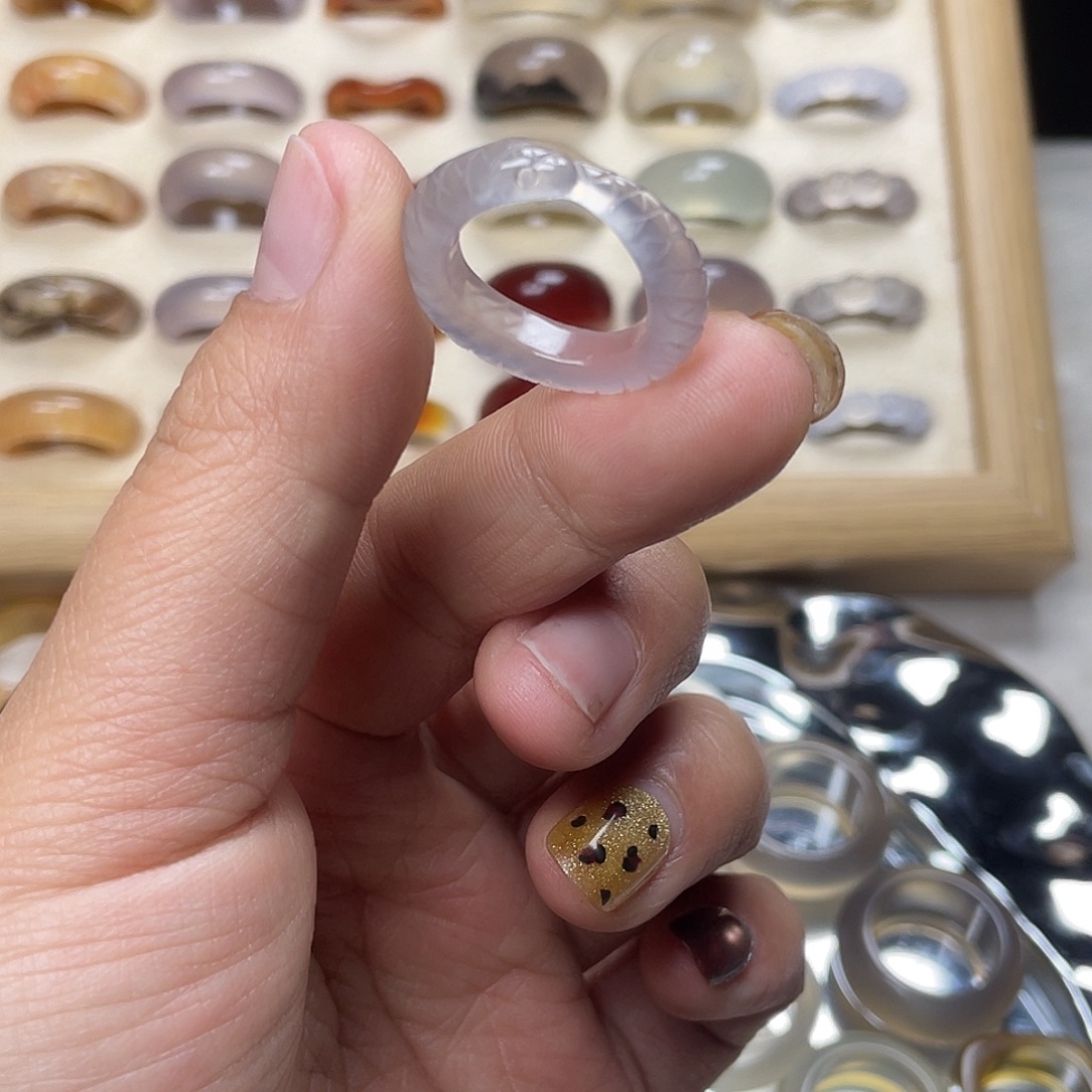 玛瑙/玉髓合金戒指A17港12不退换