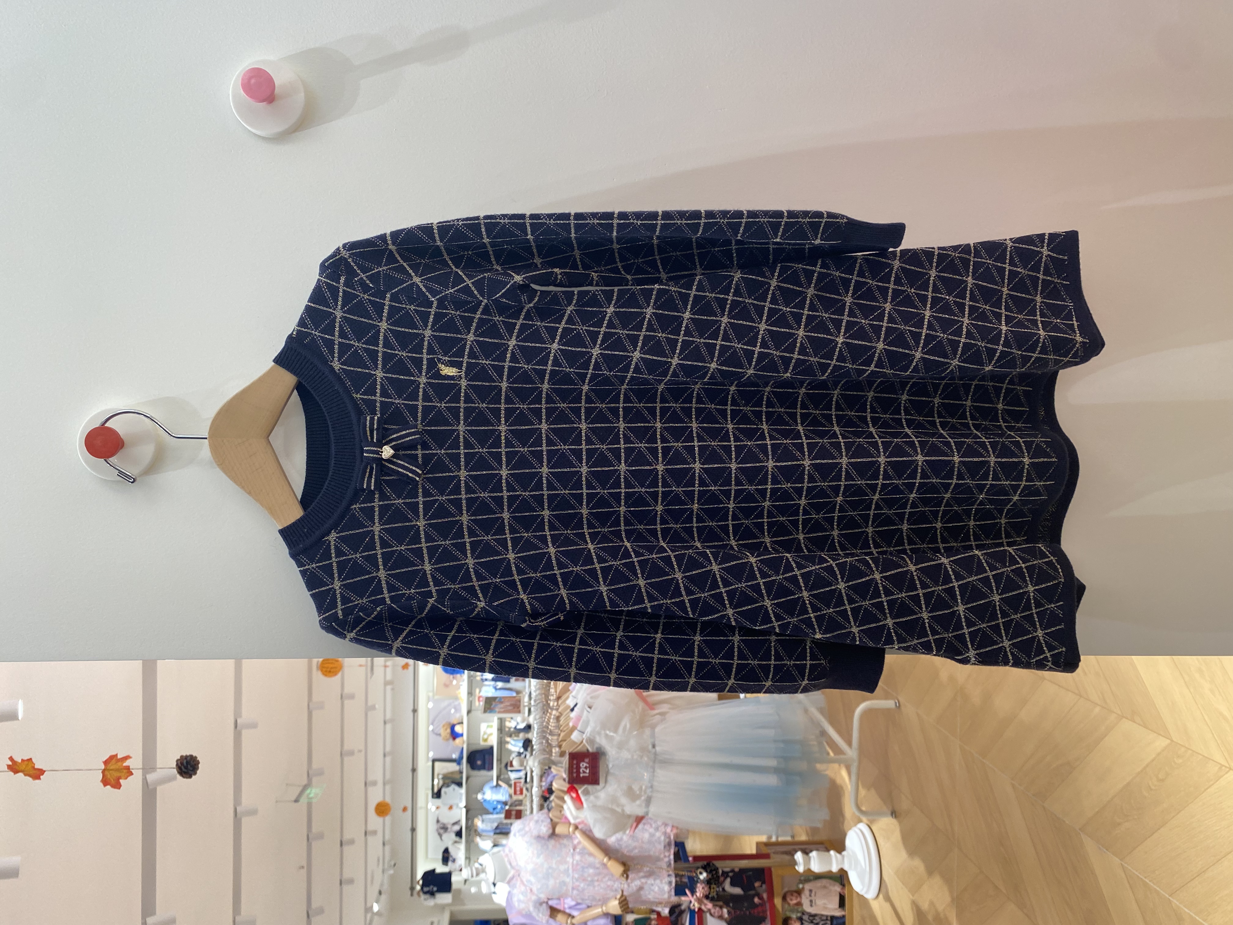 POLOWALK（028）25年秋季儿童新品套装提花连衣群混搭风