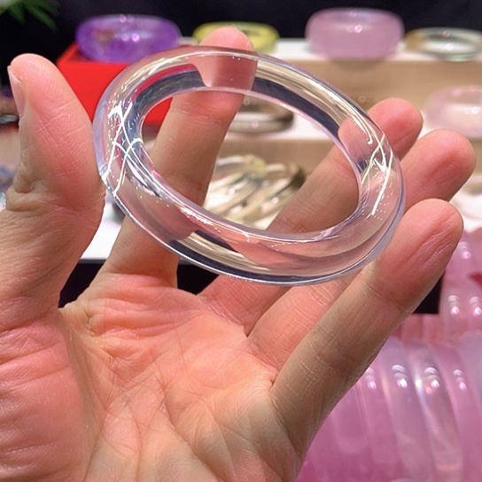 水晶手镯未镶嵌夕*56圈口