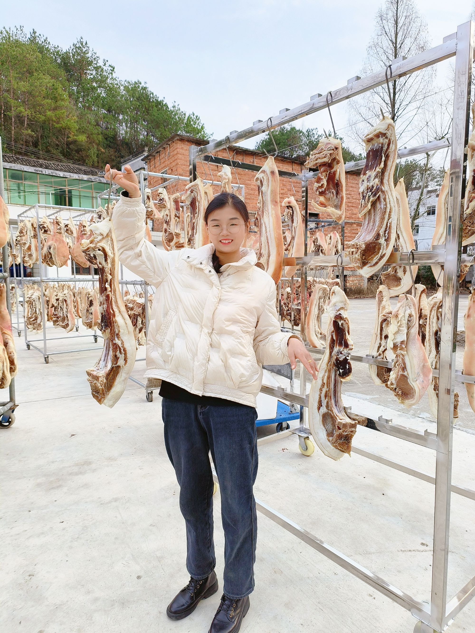 徽州本地户家散养猪腌条肉