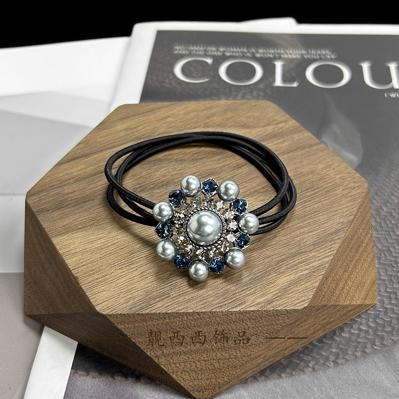 【LXX靓西西】309皮筋时尚繁花气质高弹力三股皮筋