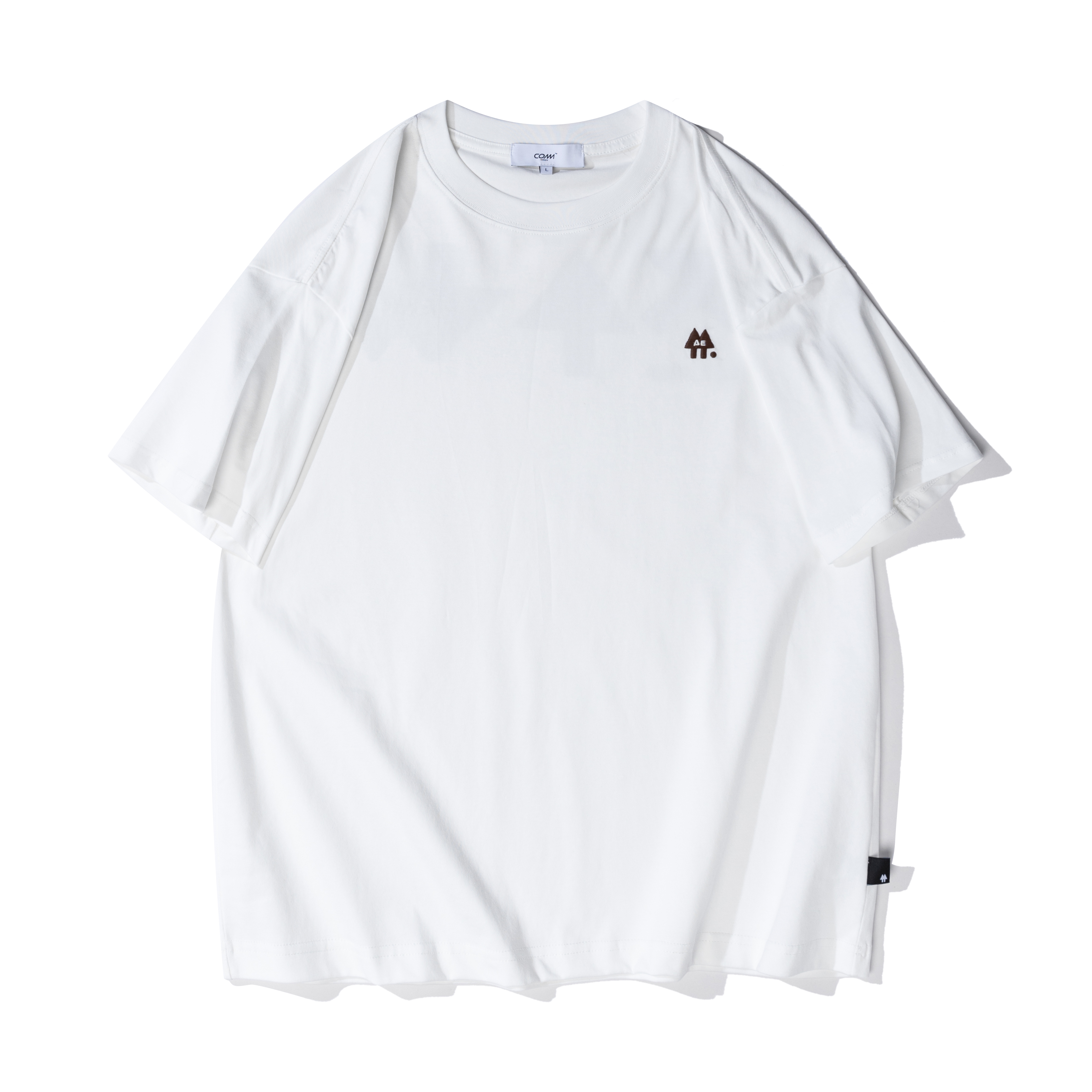 【艾格】夏季2025凉感科技棉 短袖t恤潮流时尚简约百搭男女同款T恤