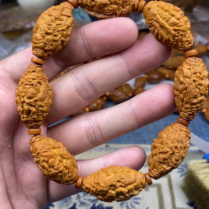 橄榄核手串/手链橄榄核雕工艺手串