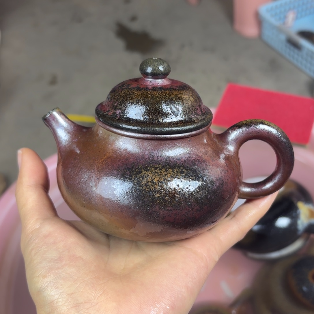 紫砂茶壶柴烧紫砂壶 天青容天