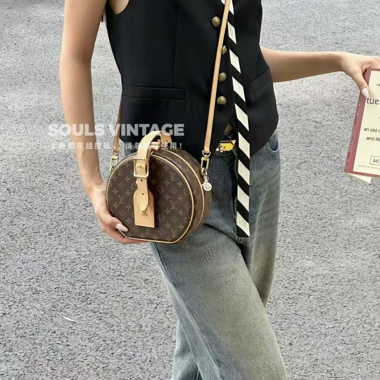 95新 LouisVuitton/路易威登 老花PetiteBoite Chapeau/636886106