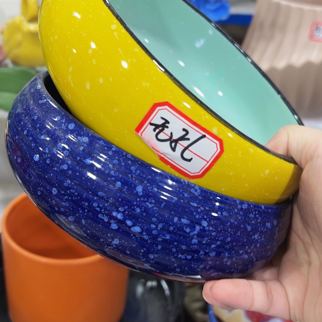 外贸尾单陶瓷花盆凑单10米包邮