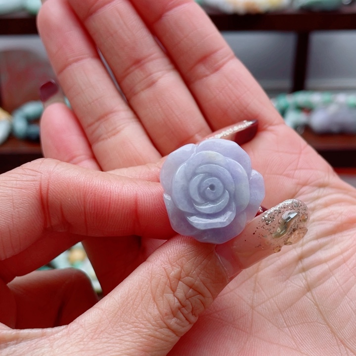 霓***翡翠未镶嵌手链戒指