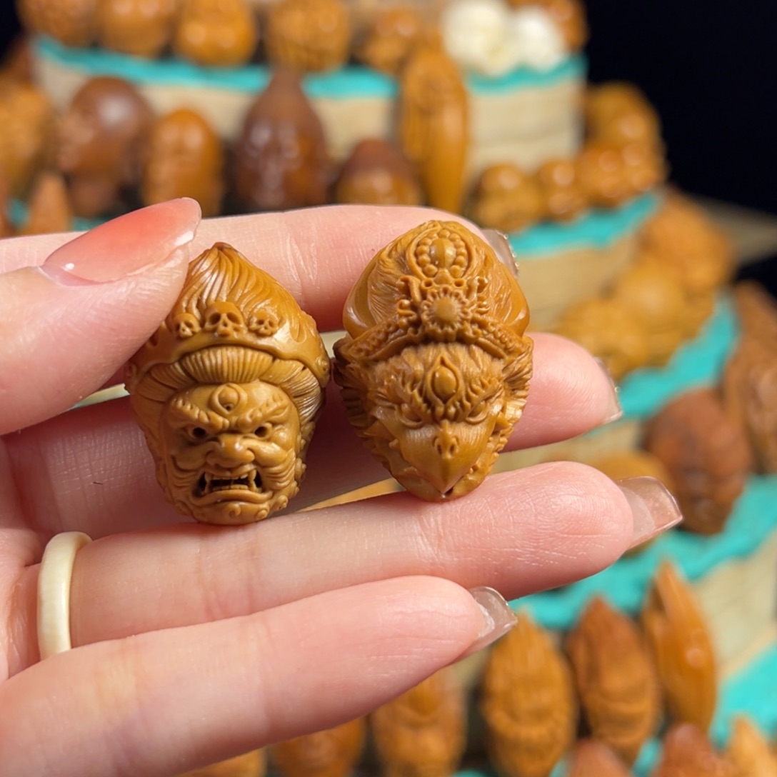 老***0手串/手链橄榄核指捻大黑天~大鹏鸟