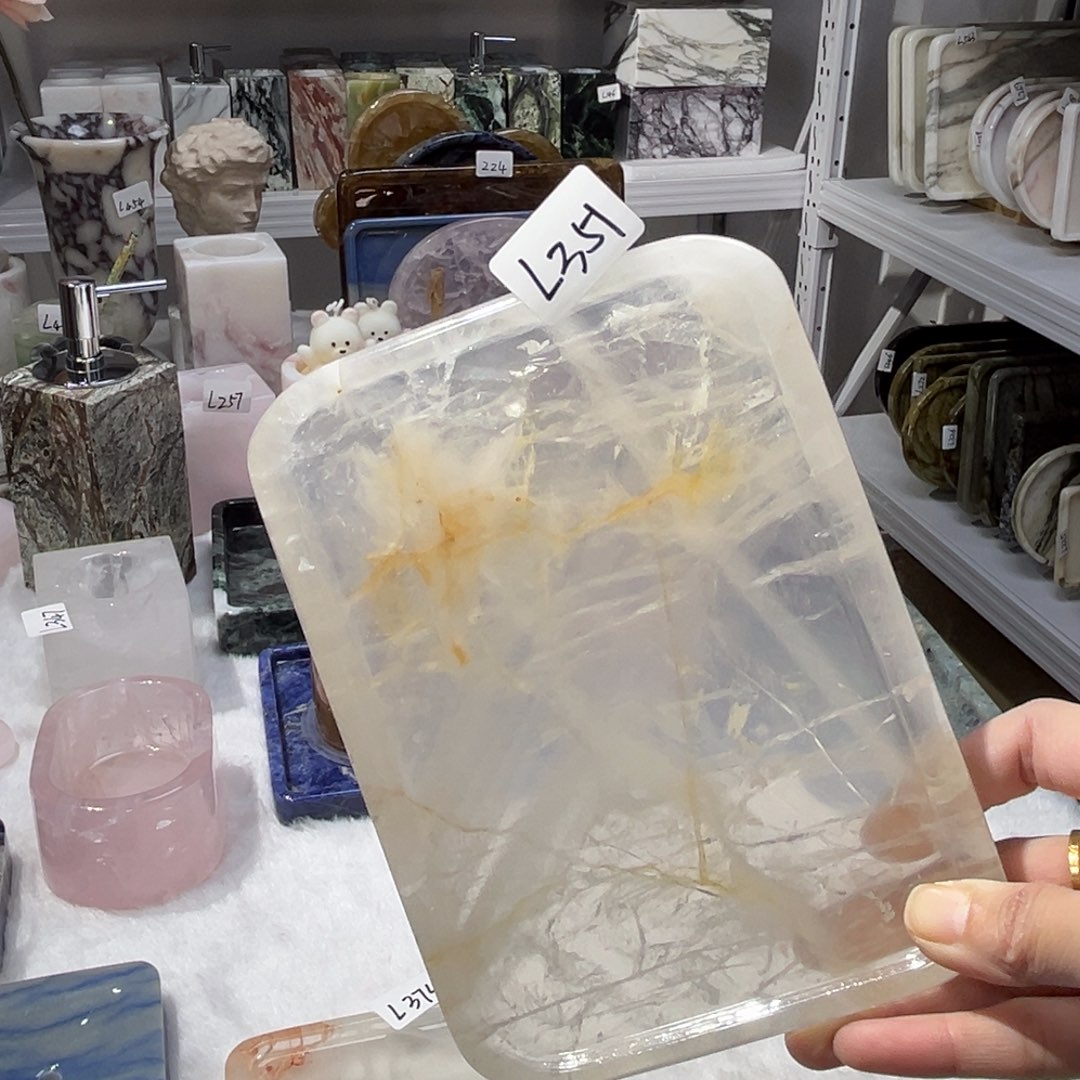 D***C石材天然奢石大理石白水晶351