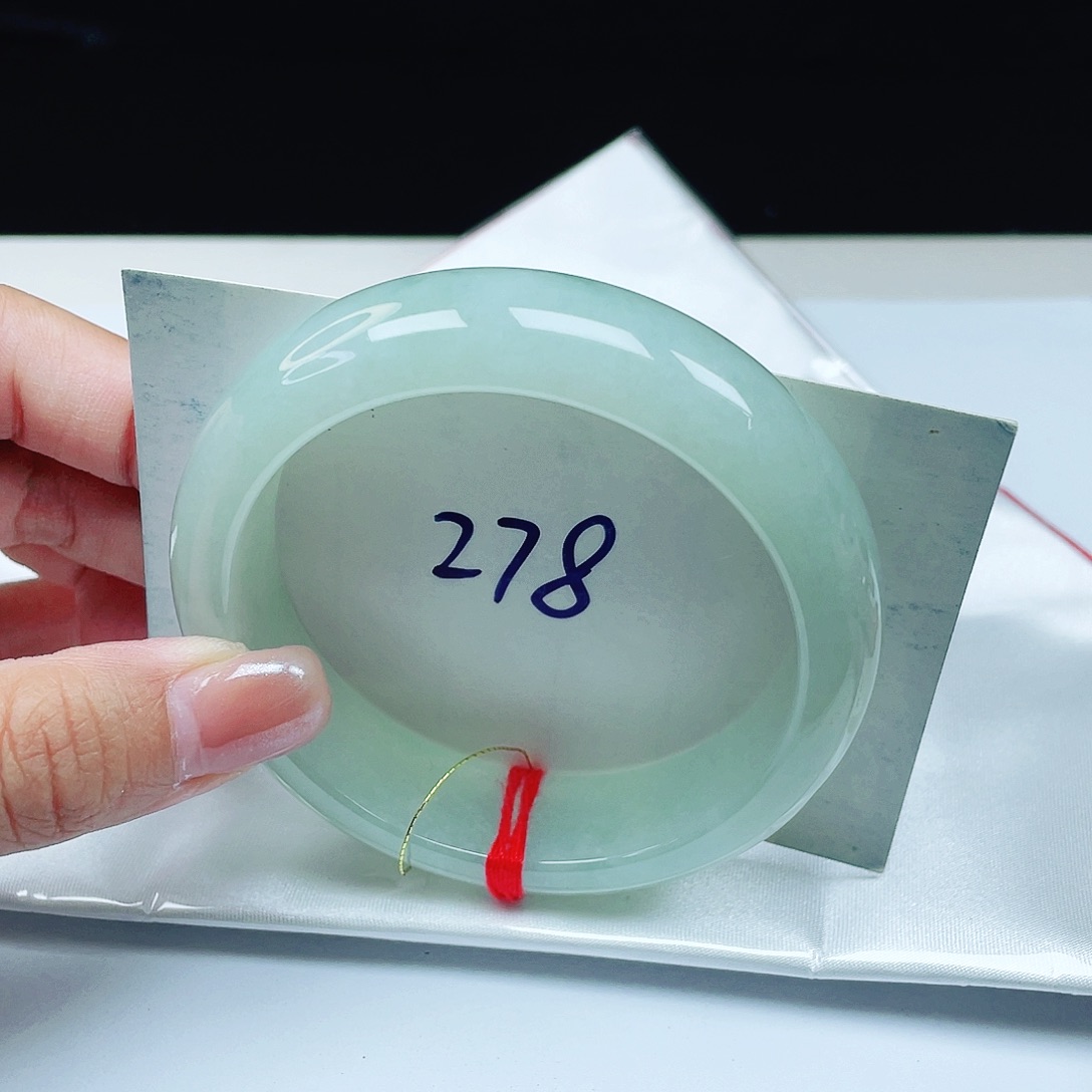 翡翠未镶嵌手镯 正圈58 轮胎镯