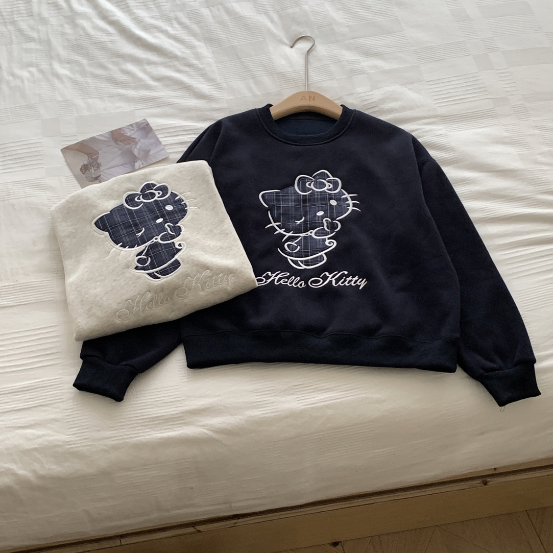 「大昕·可爱的kT猫」冬季圆领套头款卫衣