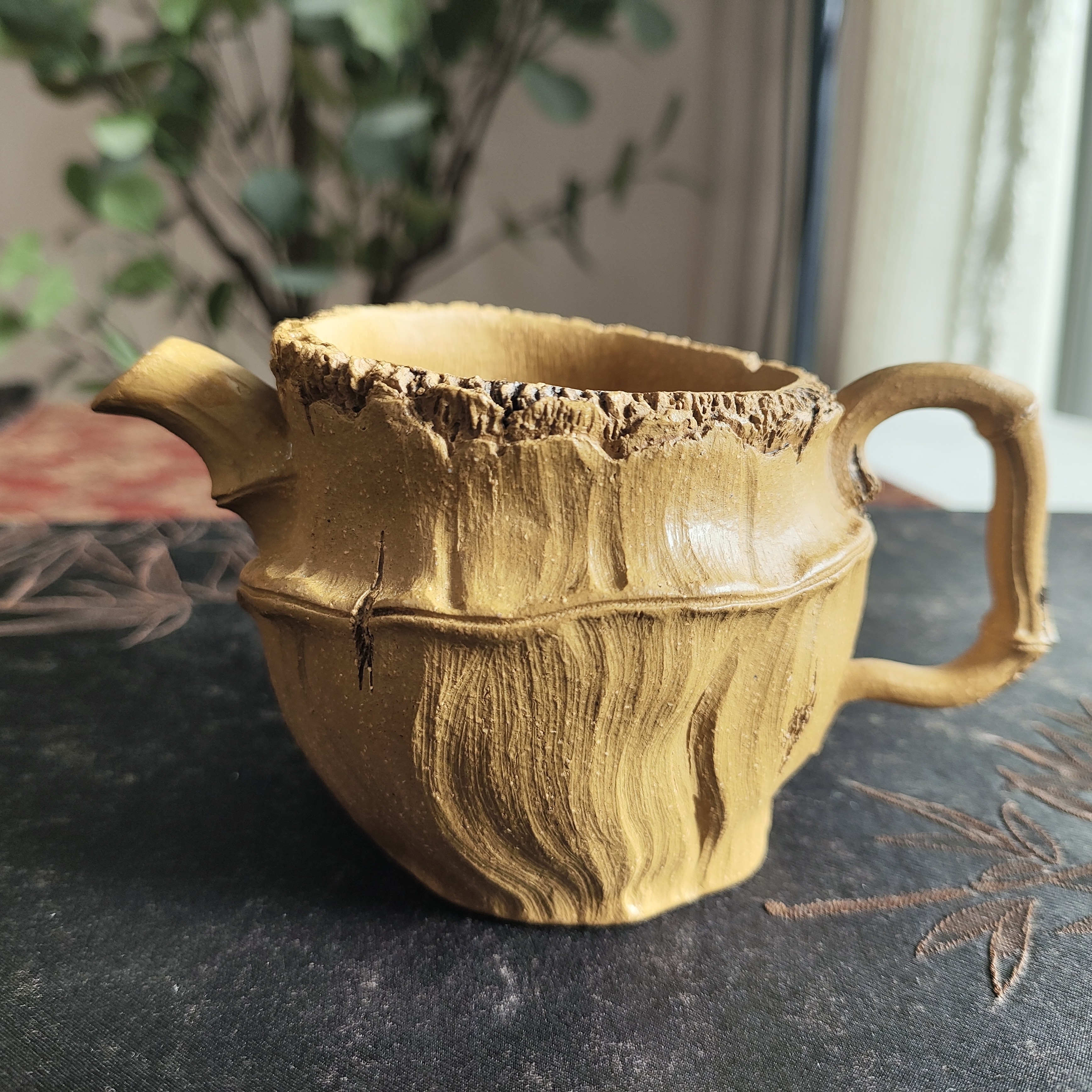 李老师纯手工竹节公道杯