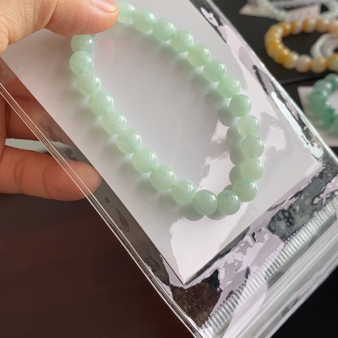 翡翠未镶嵌手链卡7.5