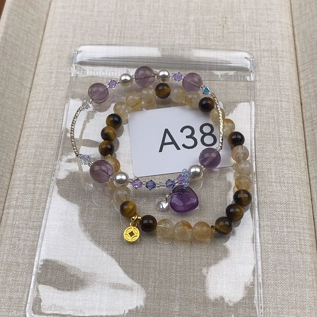 水晶未镶嵌手链A38