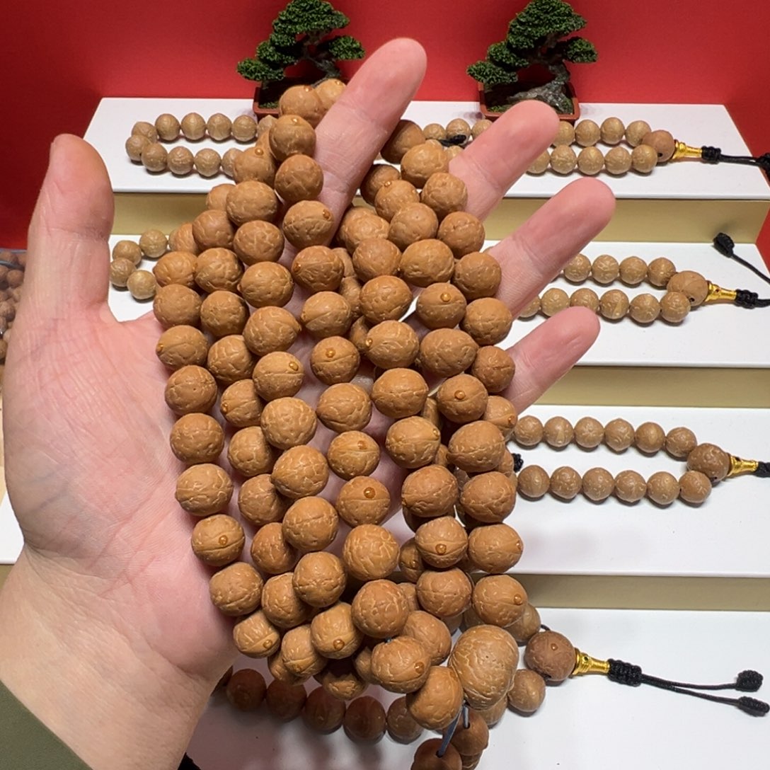 凤眼菩提手串12mm凤眼菩提108颗矮桩