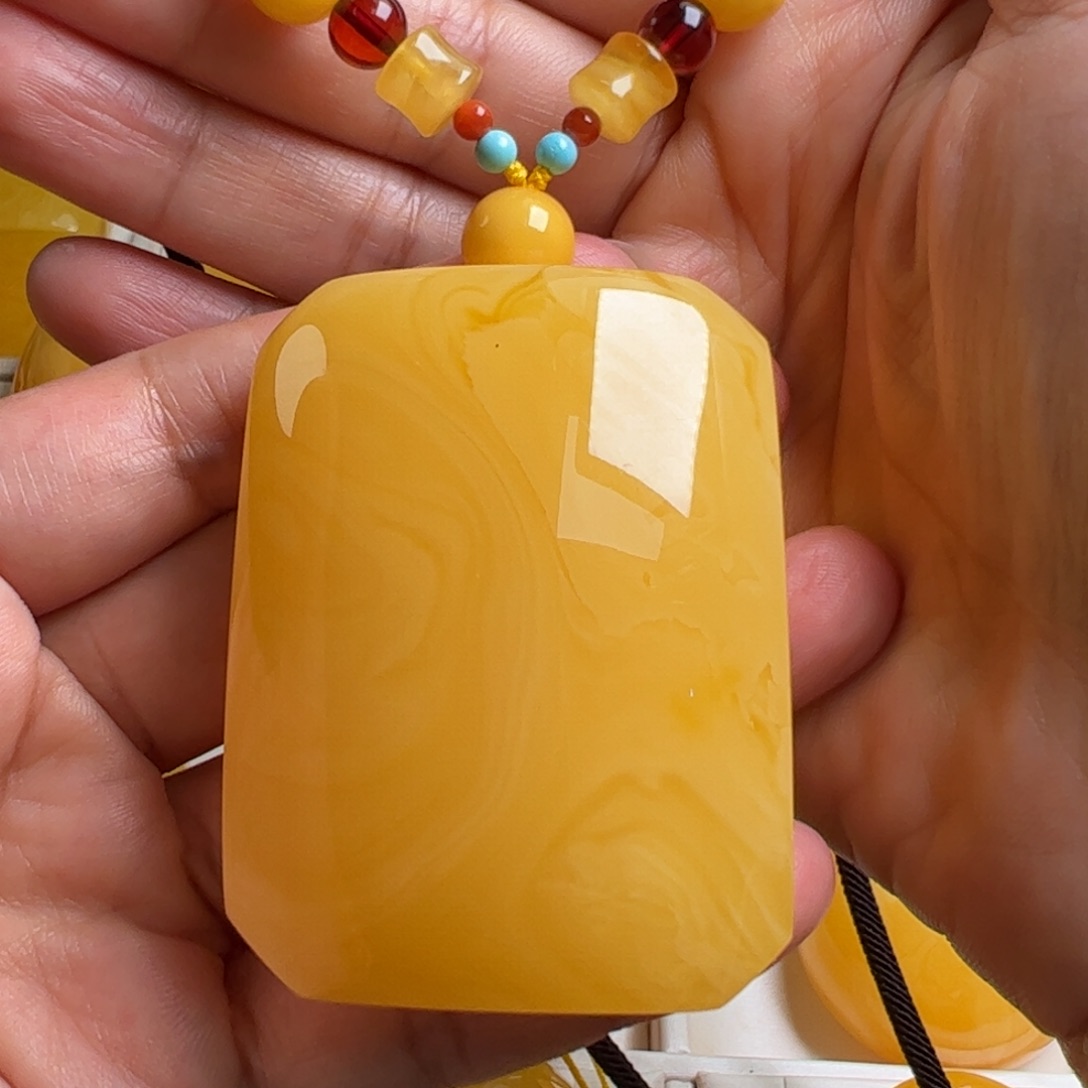 蜜蜡毛衣链未镶嵌无优化