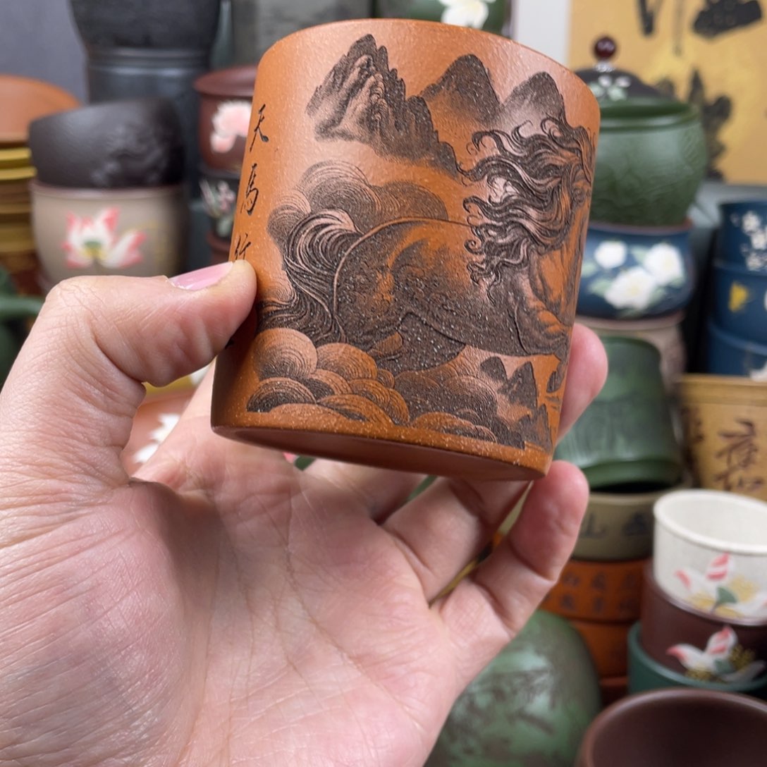 紫砂茶杯紫砂茶杯