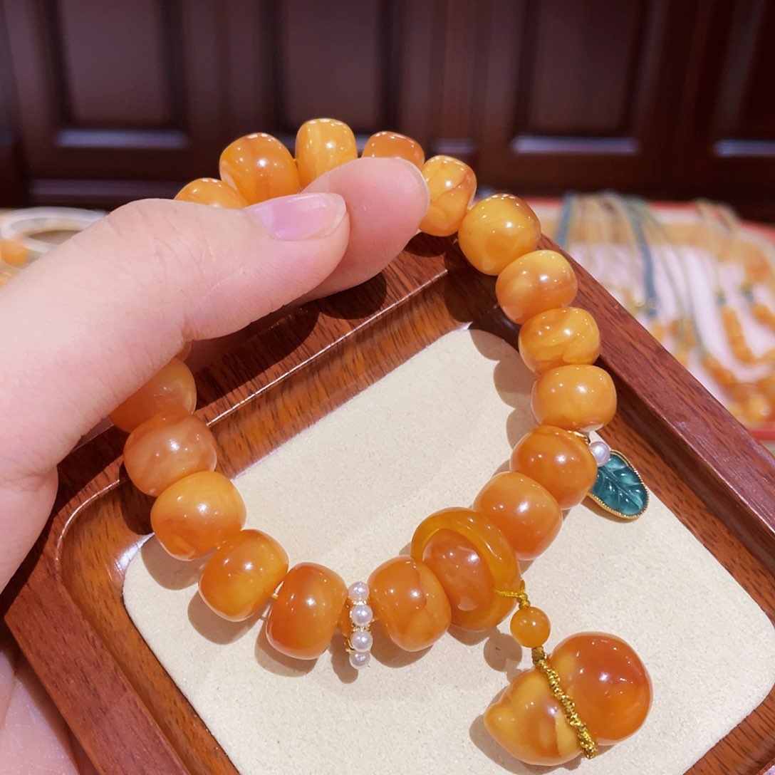 蜜蜡手链未镶嵌手串