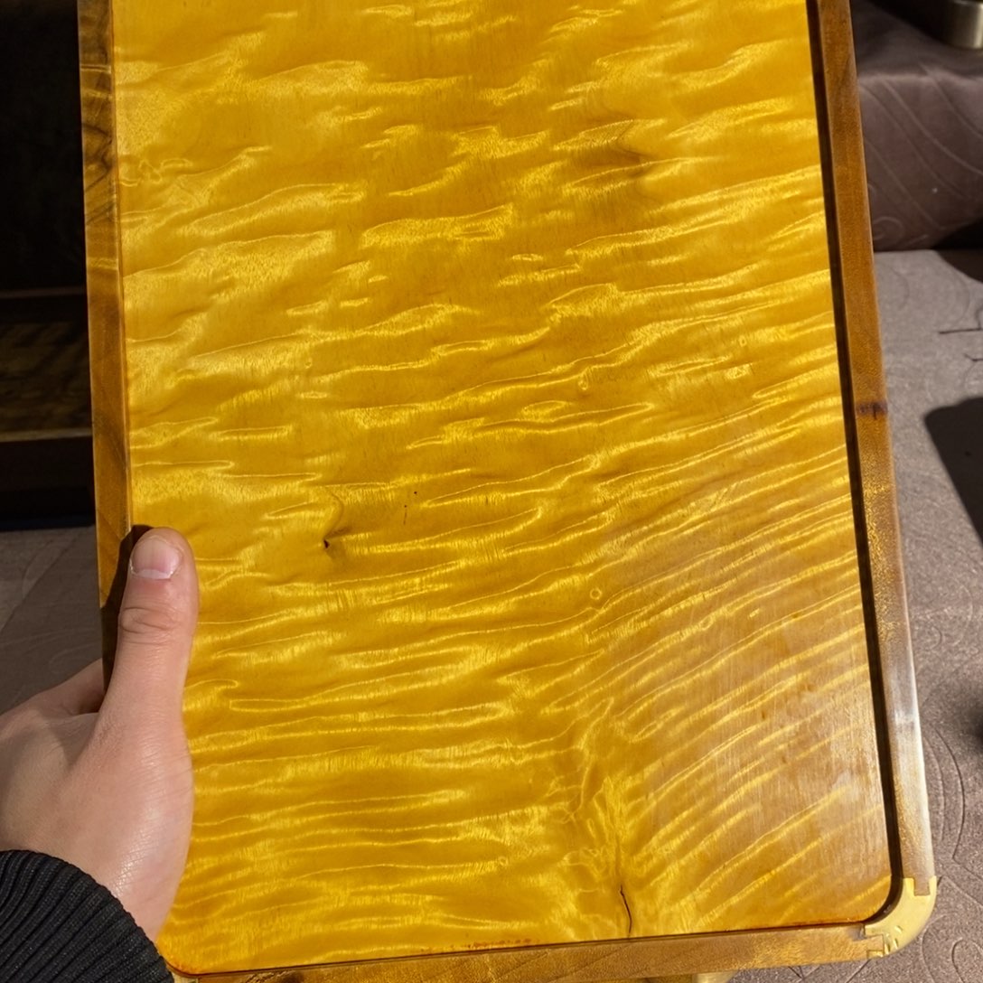 金丝楠零**冰一对文臣盘，有数节