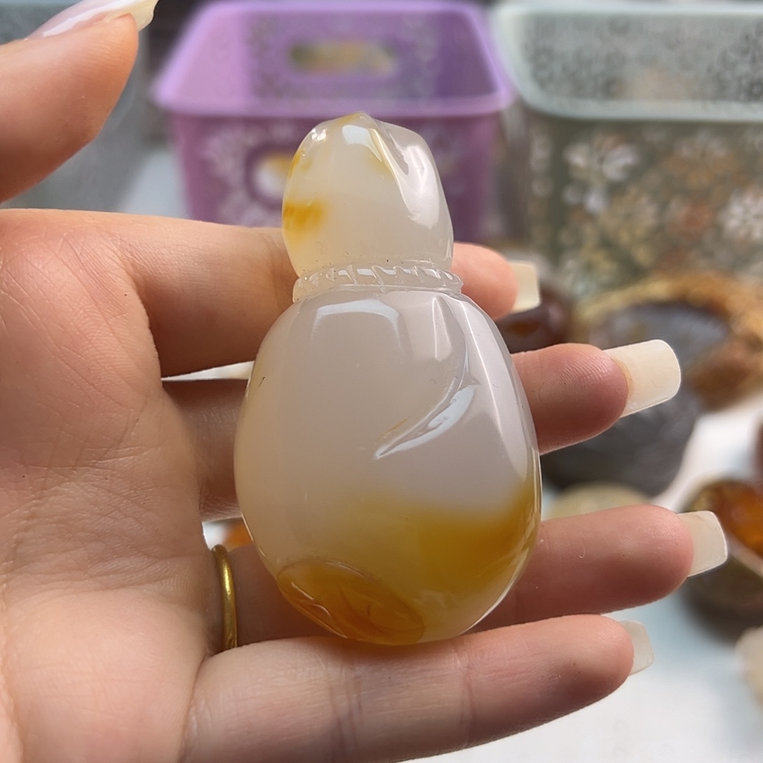 玛瑙/玉髓未镶嵌吊坠(不含链)