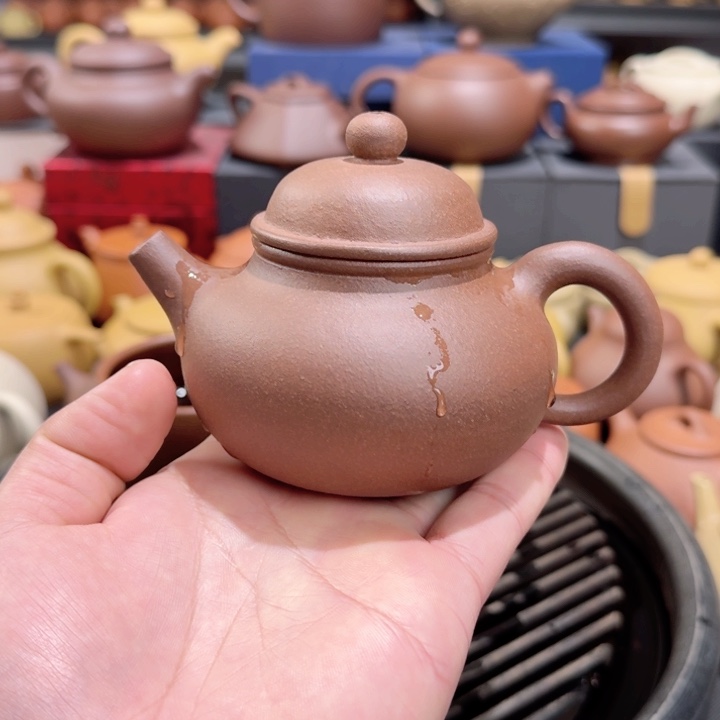 茶壶紫砂紫泥底槽清容天200cc
