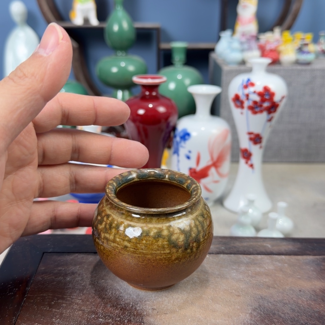 陶瓷手工小花器摆件