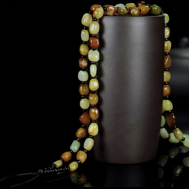 和田玉大项链 男女均可佩戴 拍一发一（多样性发货）