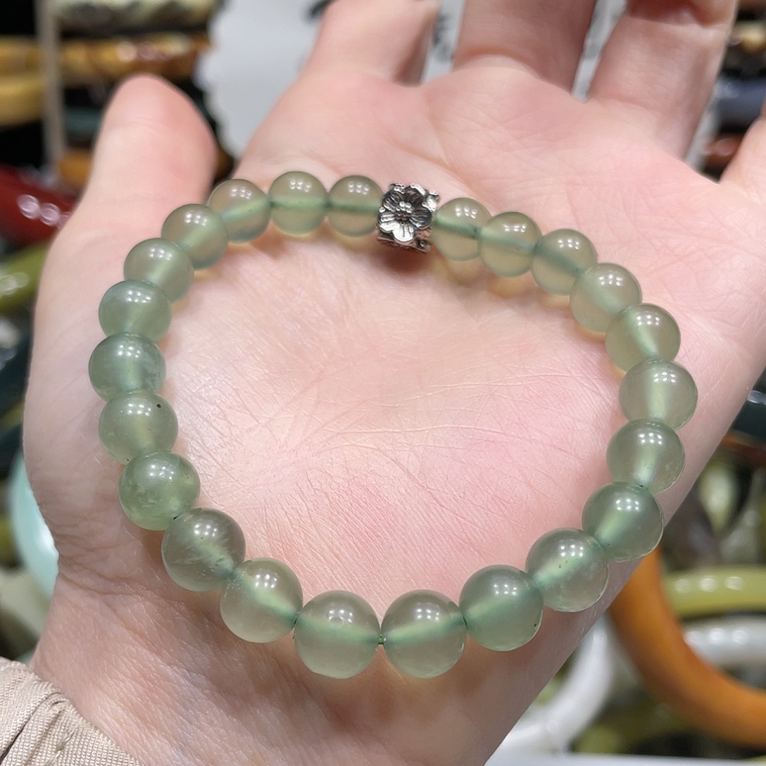 蛇纹石玉手串未镶嵌