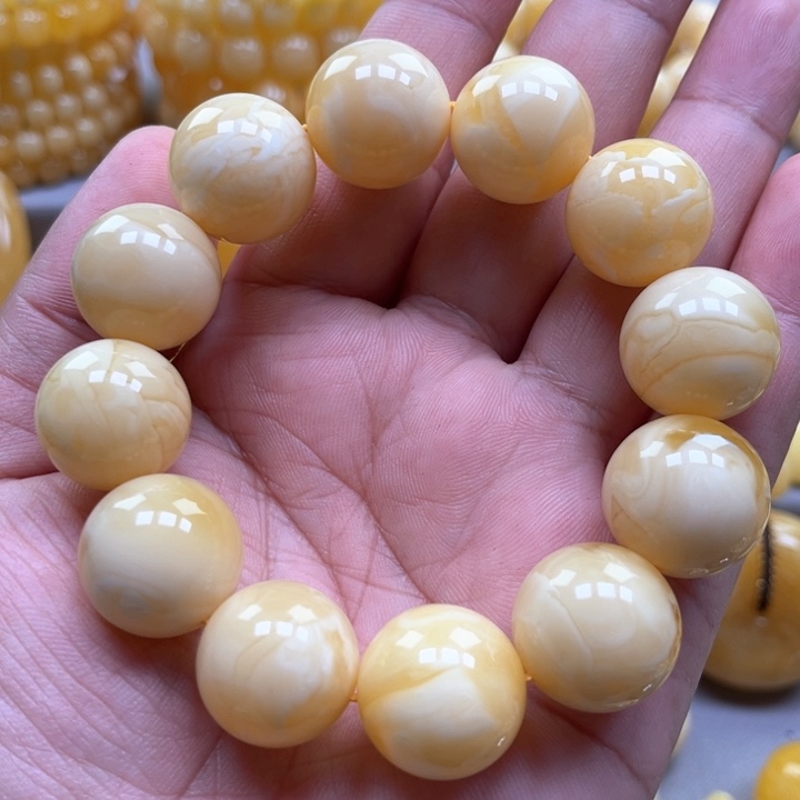 琥珀手链未镶嵌手串