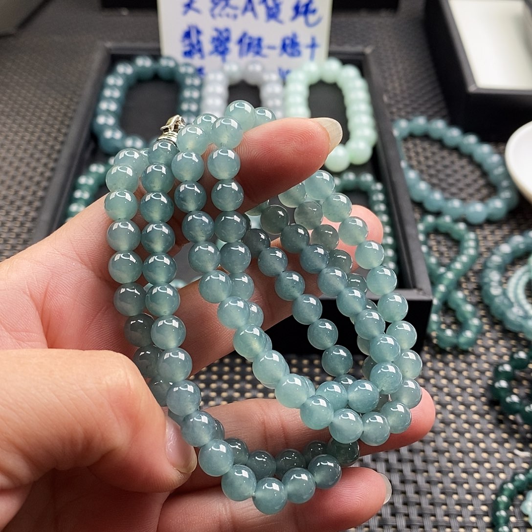 羁***l翡翠未镶嵌手链翡翠散珠自选