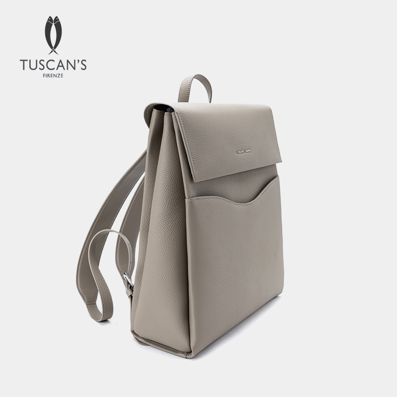 TUSCAN'S电脑公文包百搭纯色轻便牛皮女款双肩包