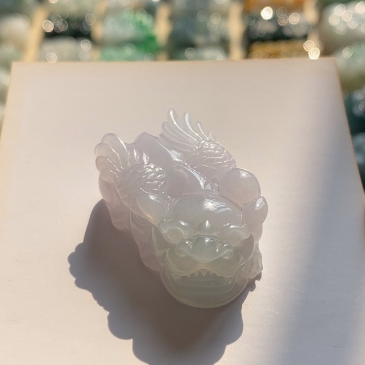 翡翠颈饰未镶嵌天然翡翠貔貅吊坠